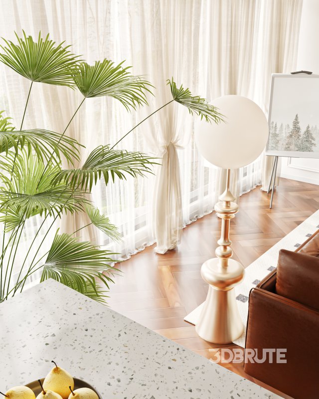 Luxurious living room and dining room Image 5