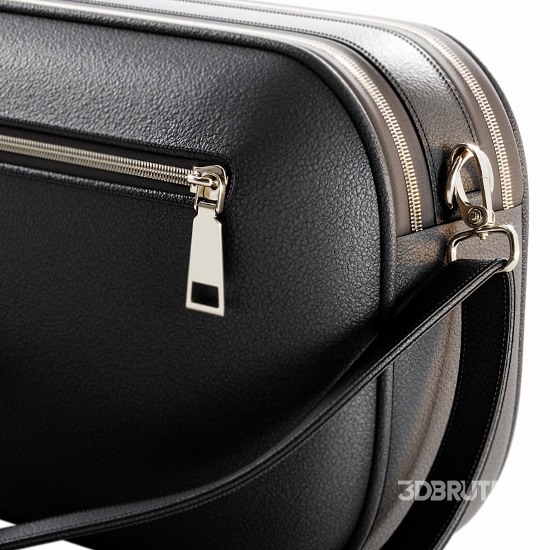 Black leather bag for women Image 3