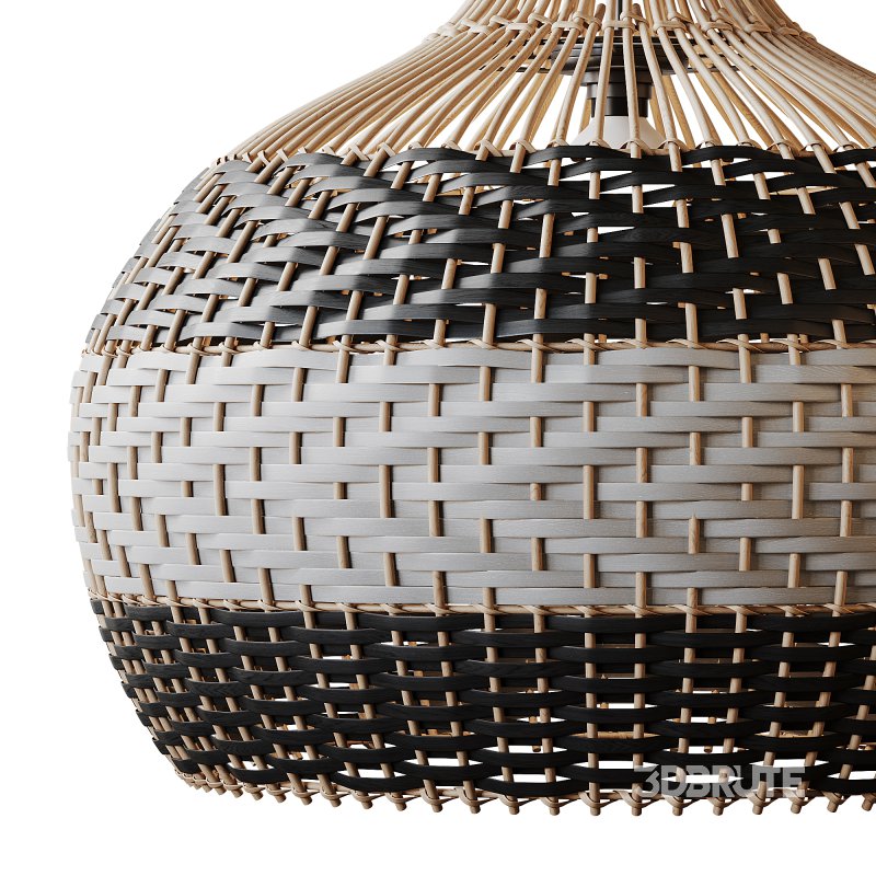 Lampshade Rattan Pendant Light Image 7