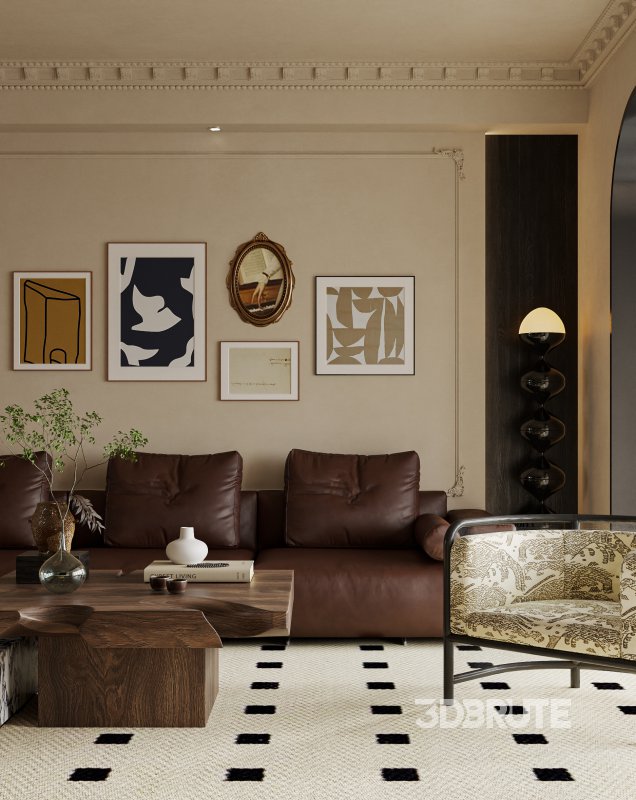 Luxurious living room and dining room kitchen Image 8