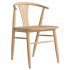 Fyn Natural Walnut Wood Dining Side Chair - Thumbnail 6