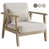 Isaac Wooden armchair with boucle seat - Thumbnail 6