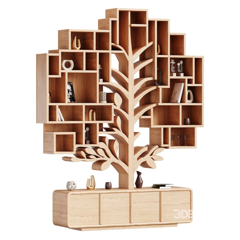 Shelf with accessories and books Image 1