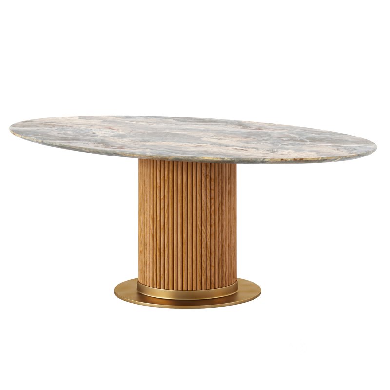 Lachlan Chair and Murcell Oval Table Image 1