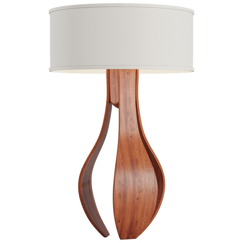 Chloe in Walnut Table Lamp Image 5
