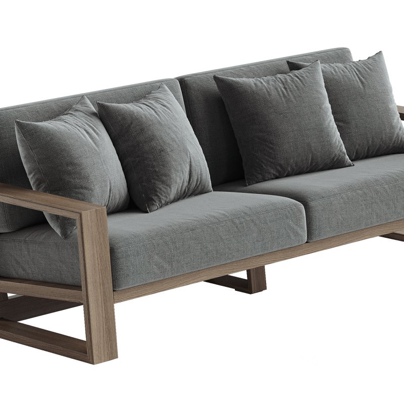 Canyon Outdoor Teak Sofa Image 3