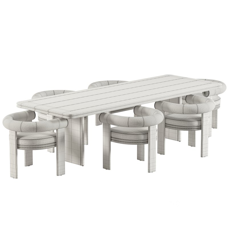 Collins Dining Chair and Table-Harbour Image 4