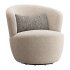 Amber Boucle Swivel Chair - Thumbnail 1