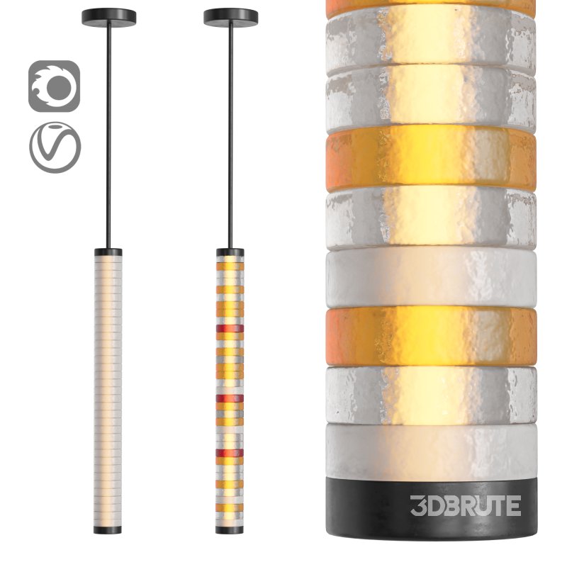 Galet Satin V Pendant Image 1