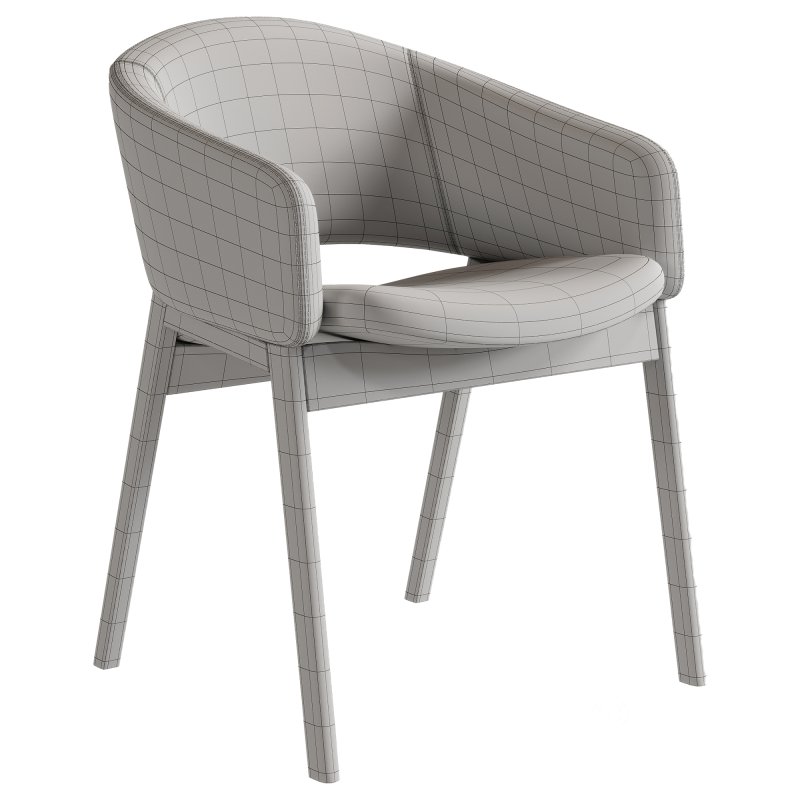 Isa Fabric Dining Arm Chair Image 4