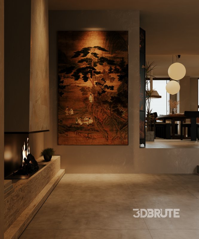 Luxurious living room and dining room kitchen Image 6