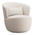 Amber Boucle Swivel Chair - Thumbnail 4