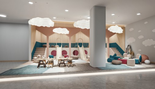 Children entertainment classroom