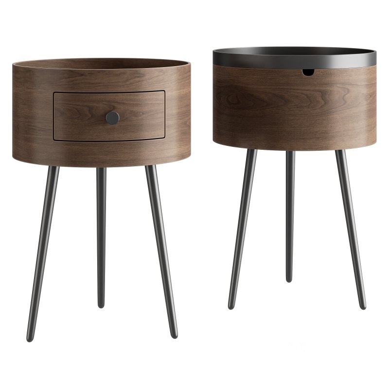 Headboard in walnut veneer, Orteo Image 4