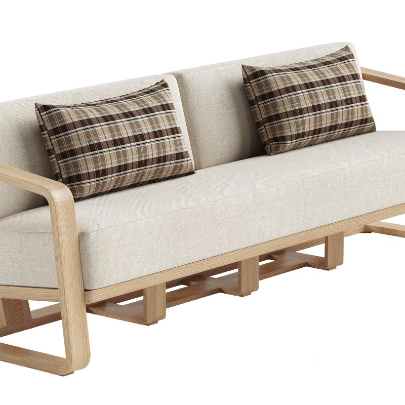 Sonoma Outdoor Teak Sofa Image 6