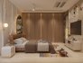 Luxury Modern Guest Bedroom 3D Scene - Thumbnail 2