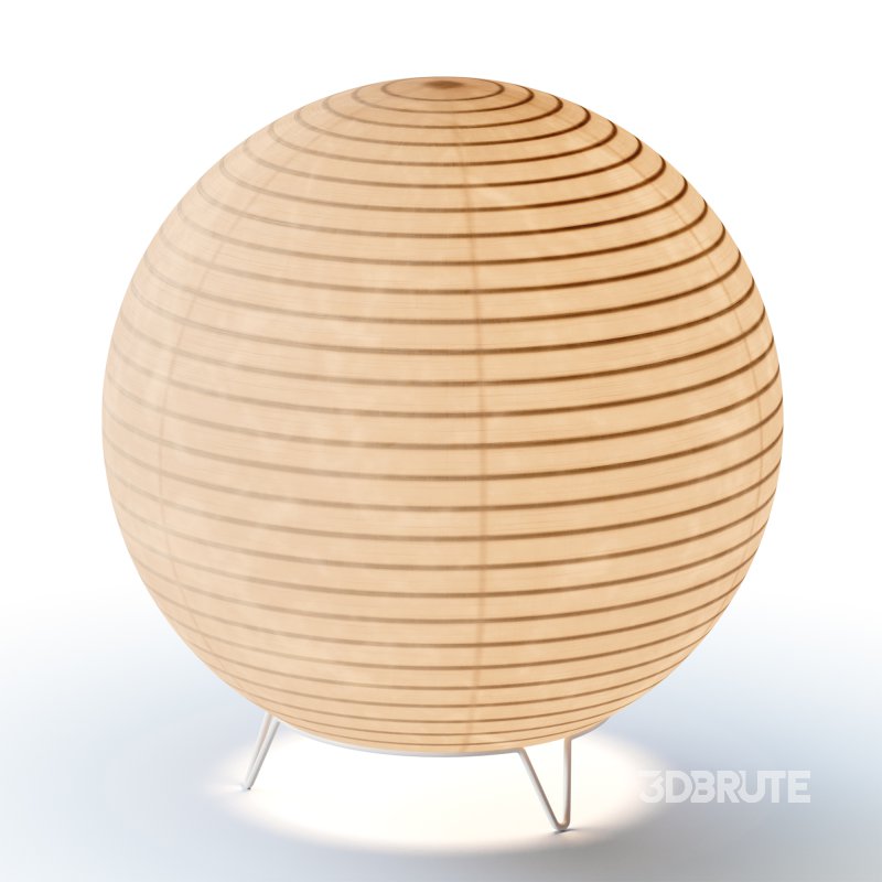 Round LED Japanese Style Lantern Rice Paper Desk Lamp Image 5