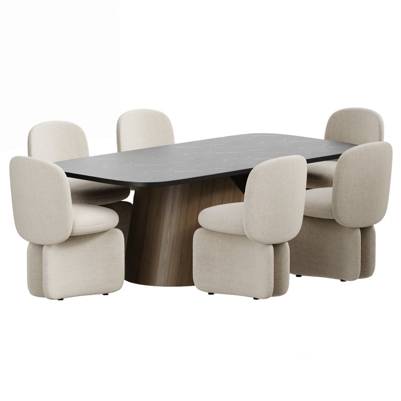 Kesse Chair and Siena Dining Table Image 2