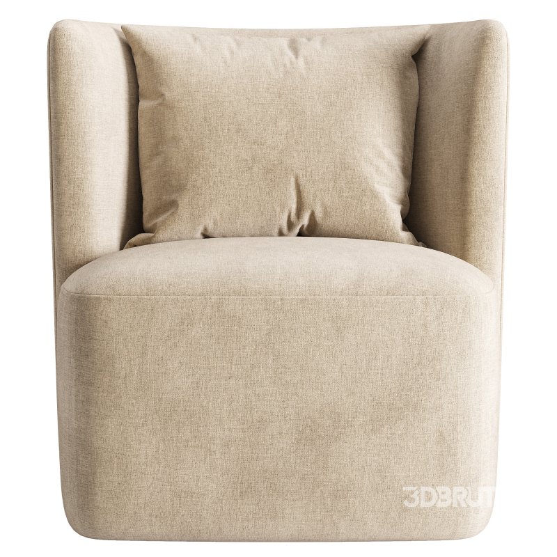 Sculpted Swivel Chair Image 2