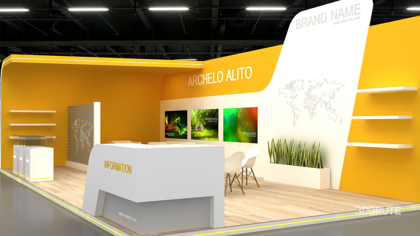 3d exhibition booth stand Image 2