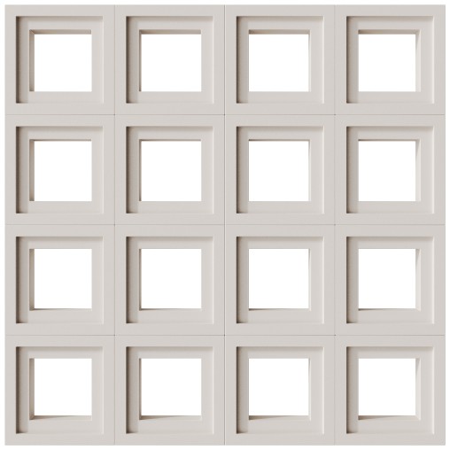 Modular Wall 08 Quad White by Tesselle