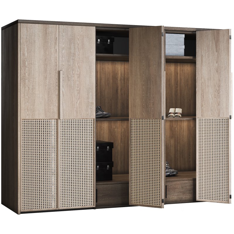 Wooden bedroom wardrobe Image 2