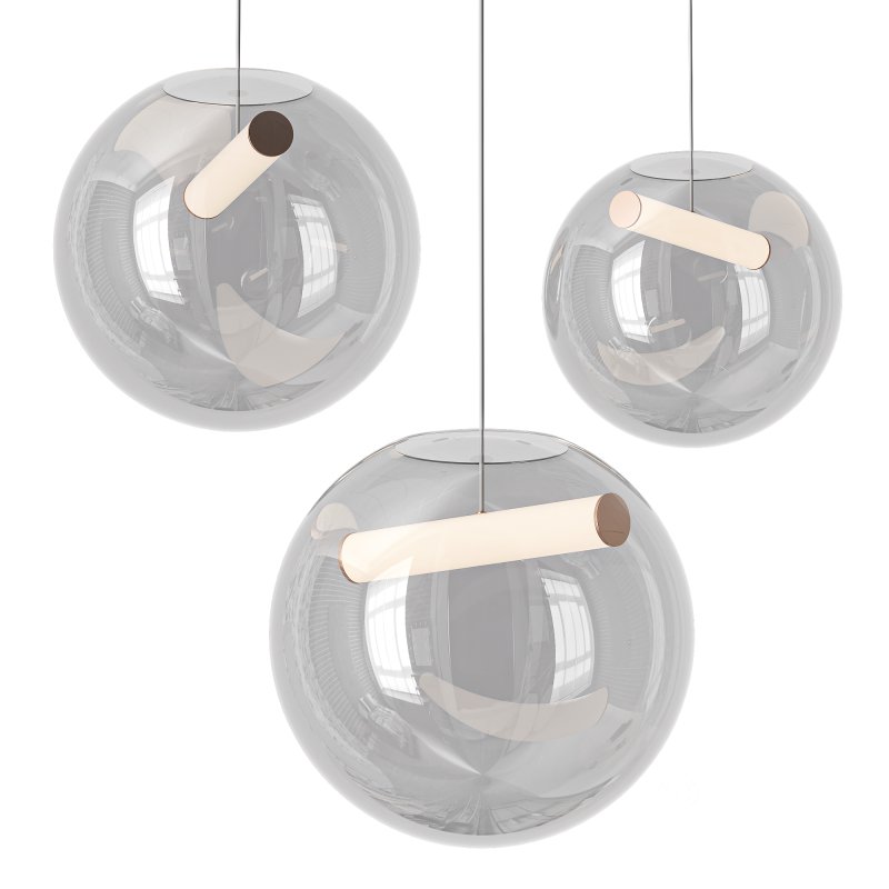 Scandinavian Glass Orb Pendant Light Image 1