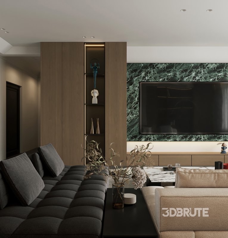 Modern living room dining room Image 5