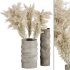 Minimal Pampas Bouquet in Pottery vase - Thumbnail 1