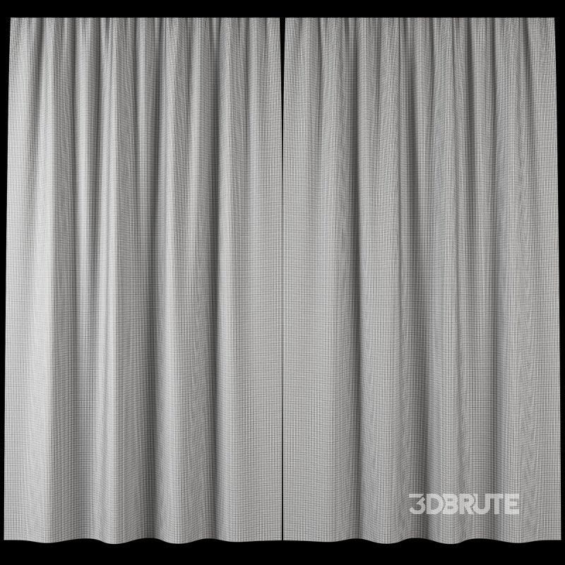 Cotton Curtain Set 059 Image 3