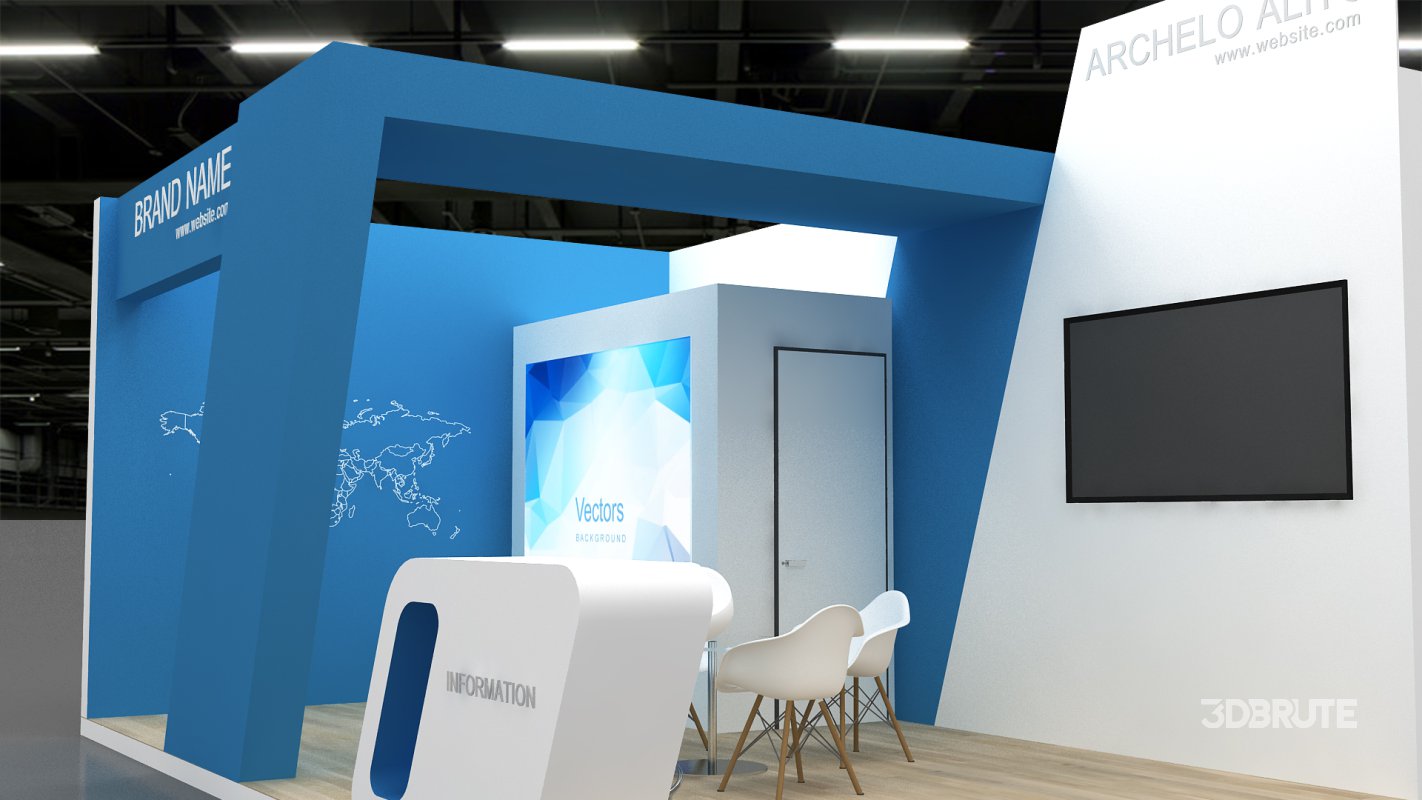 3d exhibition booth stand Image 7