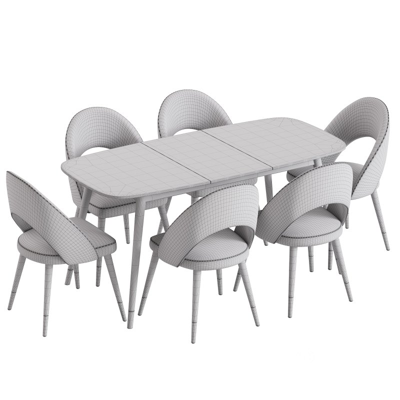 Rossini Chair and Clover Table Image 6