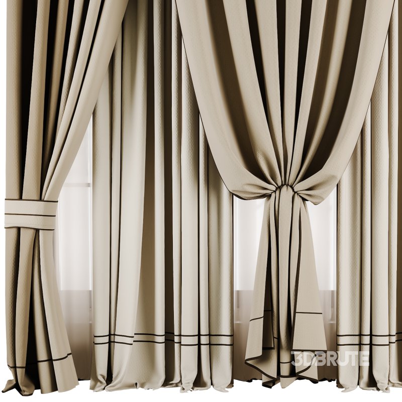 Silk and Cotton Curtain Set 65 Image 2