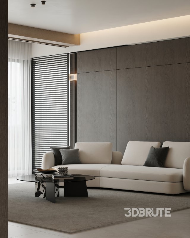 Modern living and dining room Image 7
