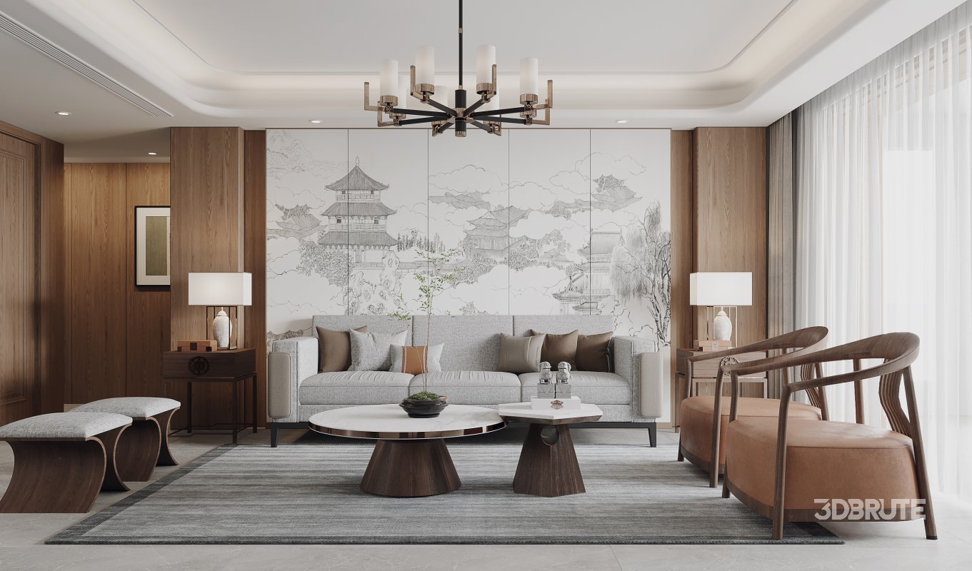 Chinese Living Room Dining Room Image 4