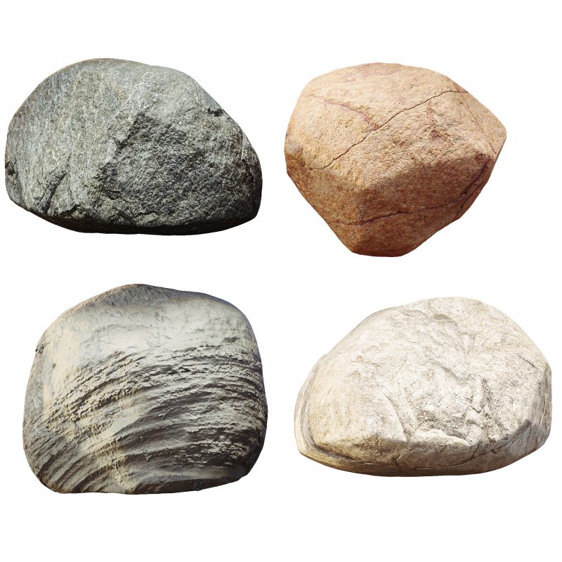 AV Architecture Rock Stone Cliff Set Image 2