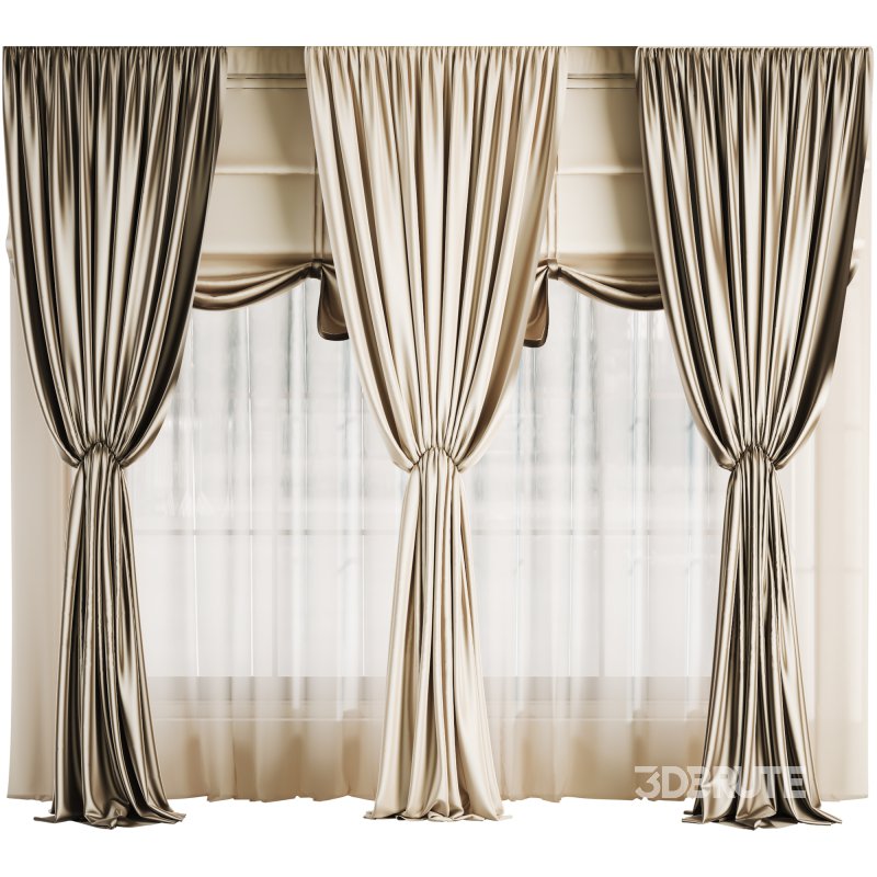 Silk and Satin Curtain 046 Image 1