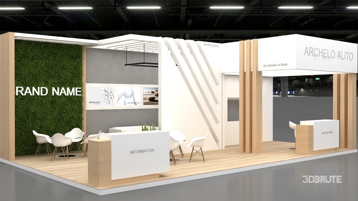 3d exhibition booth stand Image 1