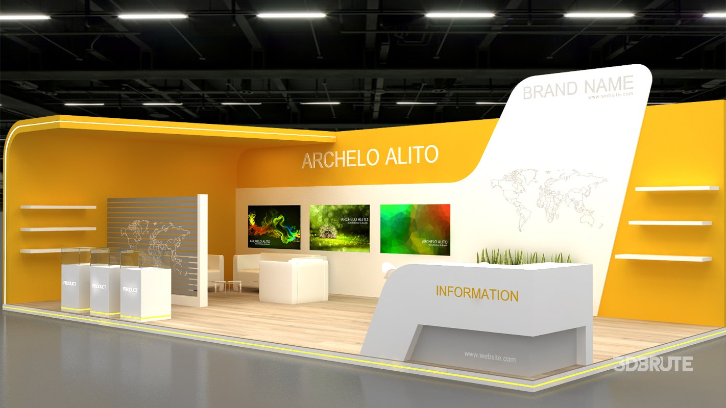 3d exhibition booth stand Image 4