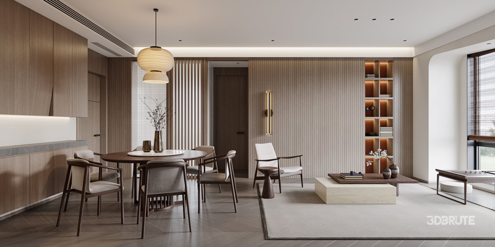 Japanese Living Room Dining Room Image 4