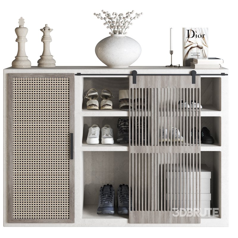 Minimals Shoes Cabinet Set 02 Image 1