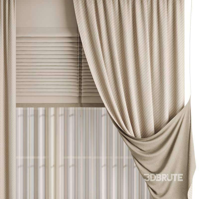 Silk and Cotton Curtain Set 57 Image 3