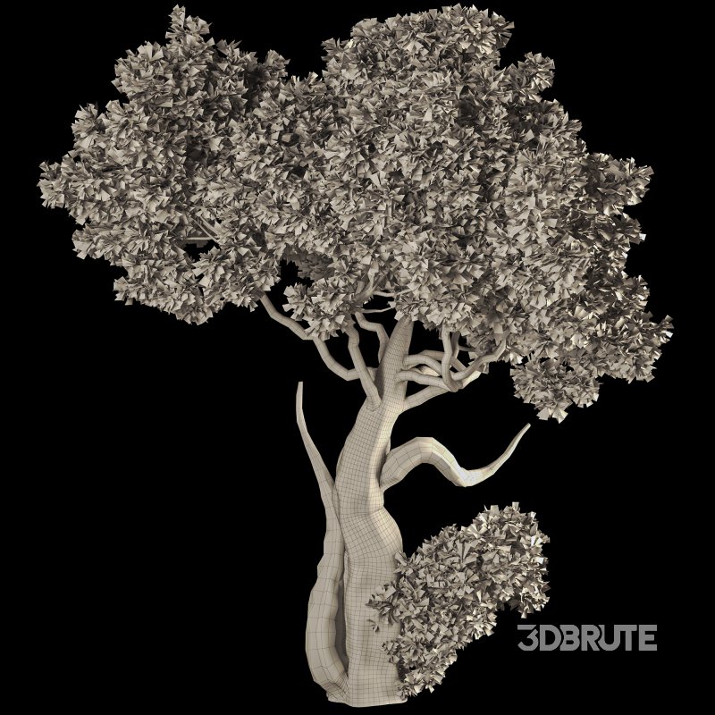 Jungle Tree and ivy plants 03 Image 4