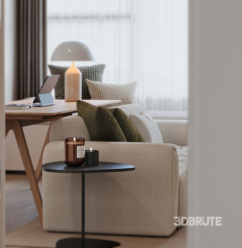 Modern living and dining room kitchen Image 6