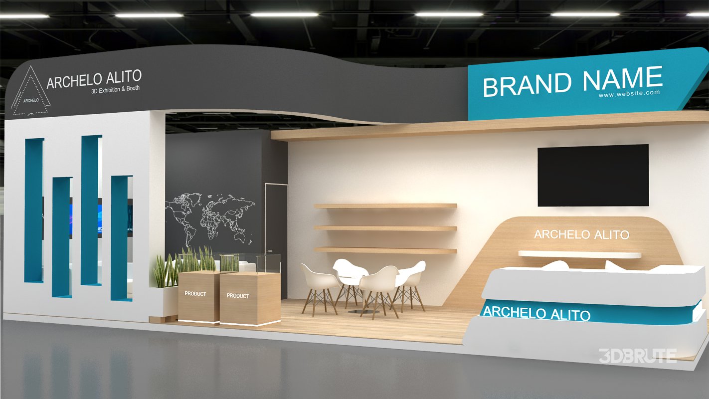 3d exhibition booth stand tradeshow Image 3
