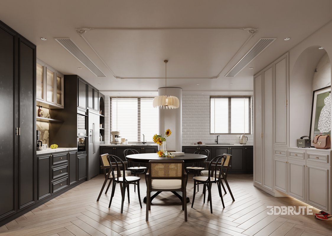 Luxurious living room and dining room Image 4