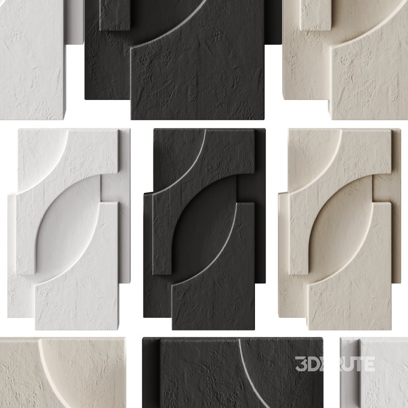 Decorative panel SERIF RELIEF by Kristina Dam Studio Image 2