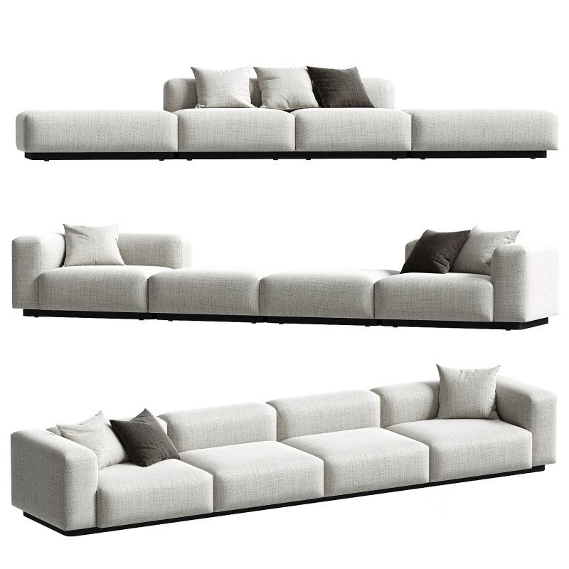 Soft Modular Sofa Linear set Image 2