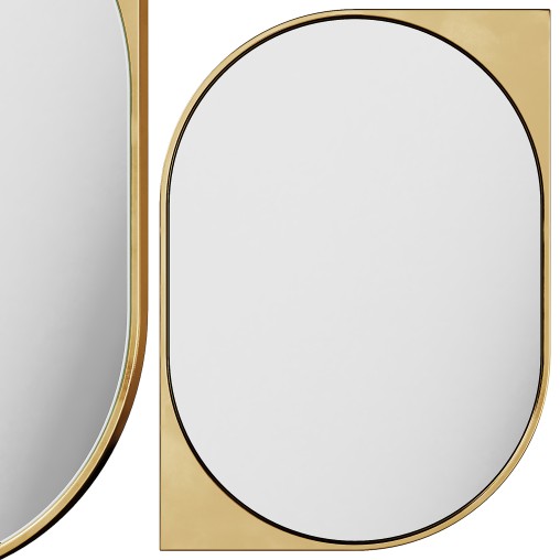 Mirror 14 Cat Eye Metal Wall Mirror by West Elm