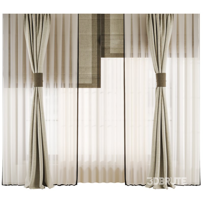 Silk and Cotton Curtain Set 72 Image 2